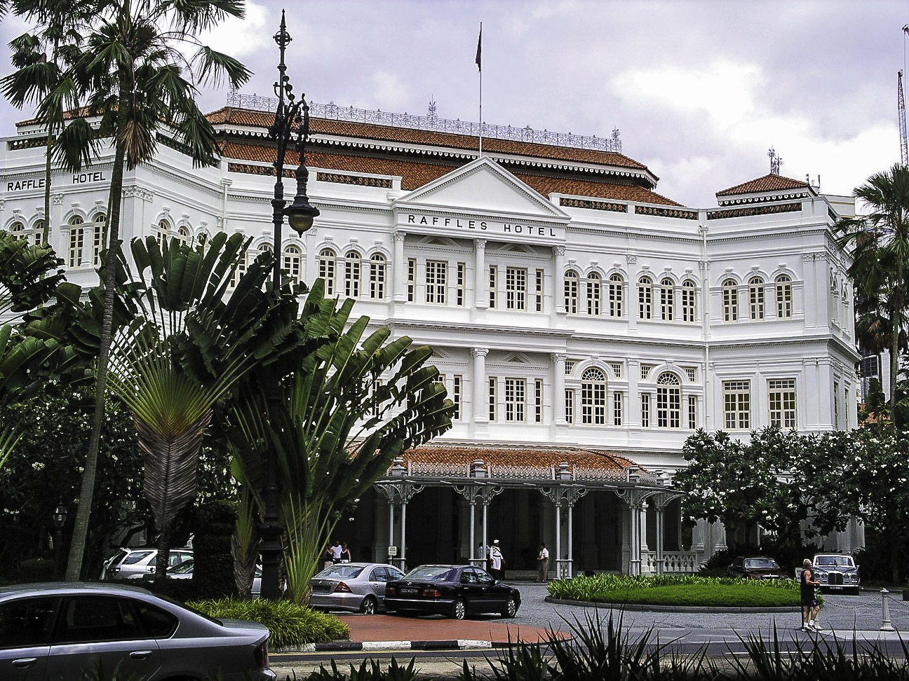 Raffles Hotel Building In Singapore